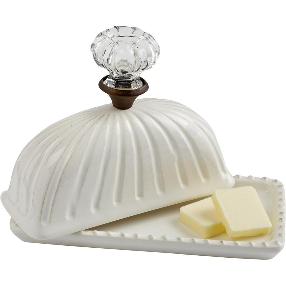 imageMud Pie Door Knob Butter Dish