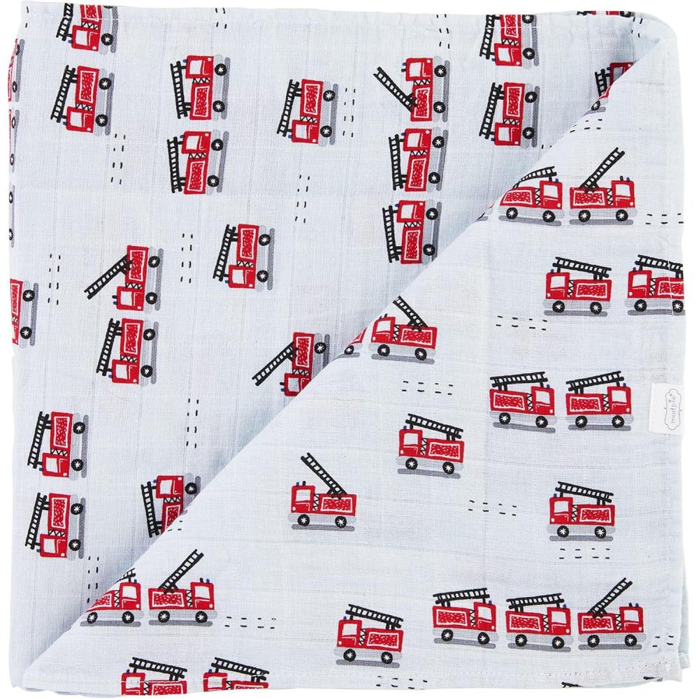 imageMud Pie Fire Truck Swaddle Fire Truck