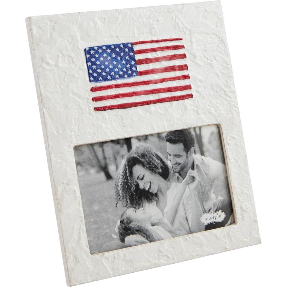 imageMud Pie Flag Frame 4X6 9quot X 7 14quot