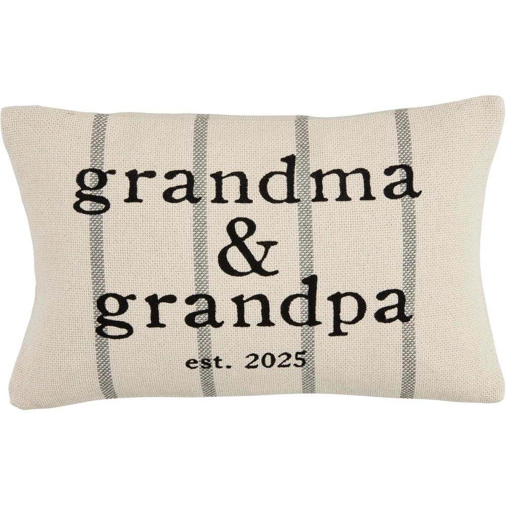 imageMud Pie Grandma Grandpa 2025 Pillow 9quot X 15quot