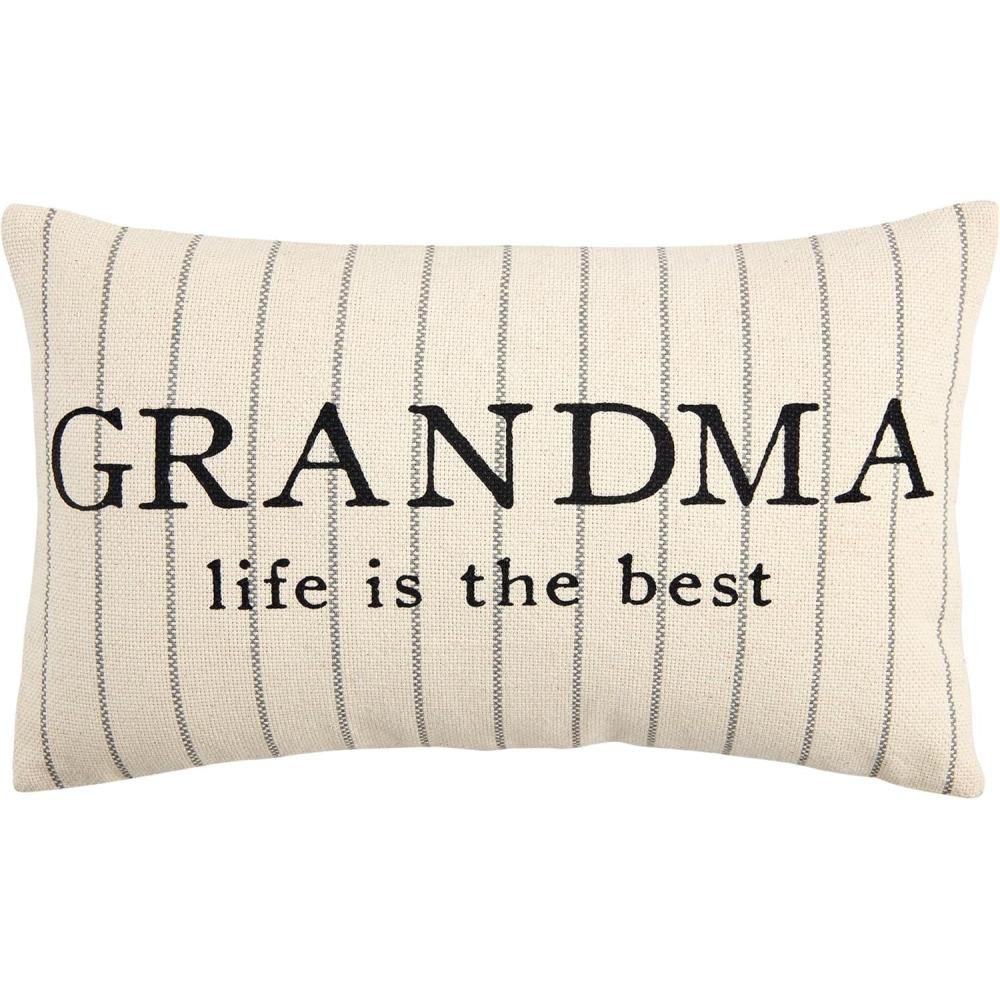 imageMud Pie Grandma Striped Pillow