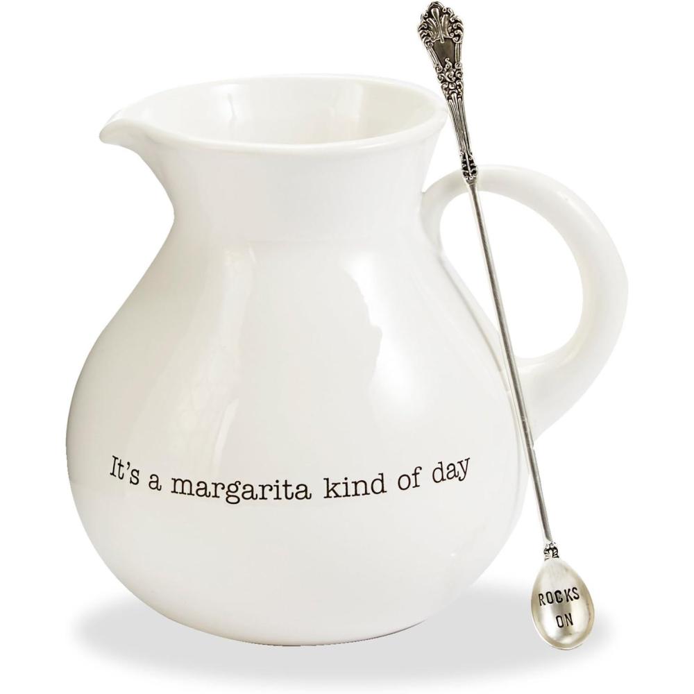 imageMud Pie Margarita Pitcher Set WhiteWhite