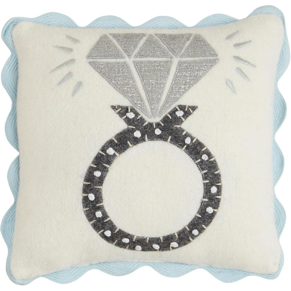 imageMud Pie Mini Wedding Felt Pillow Ring