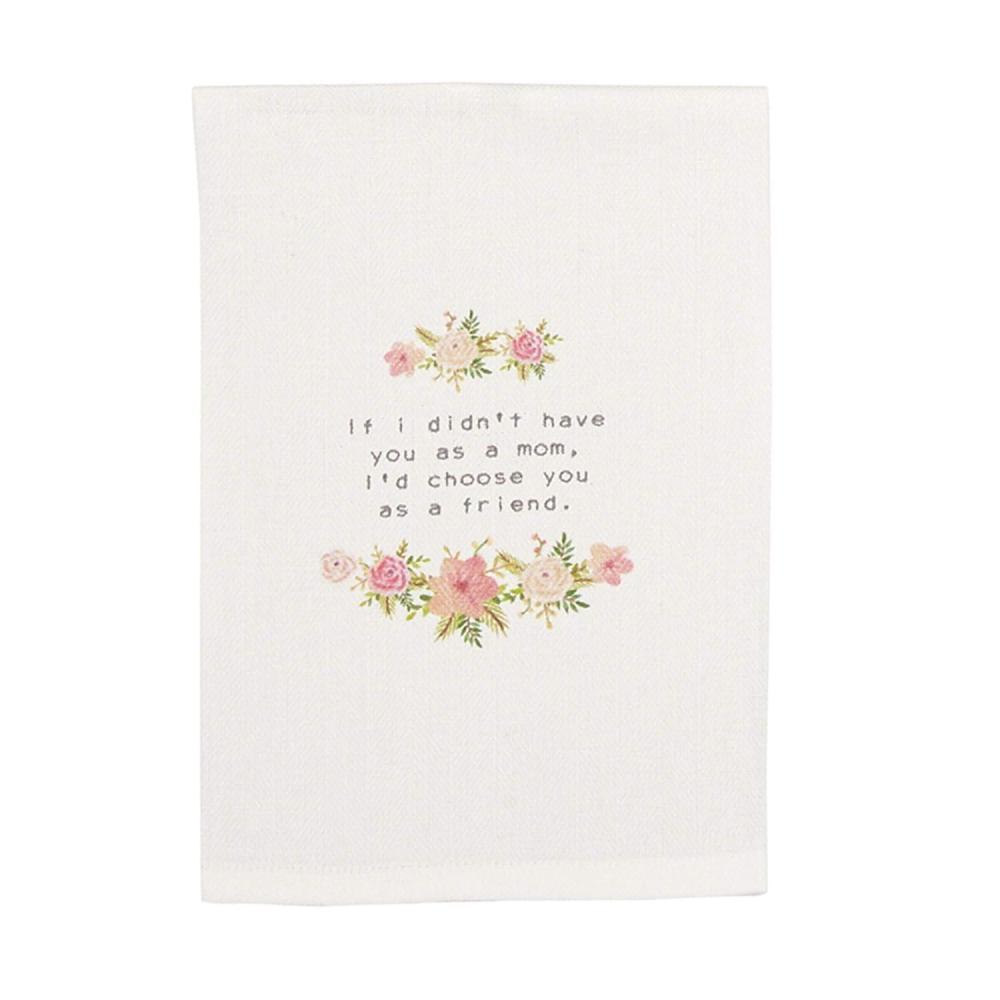 imageMud Pie Mom Garland Floral Towel