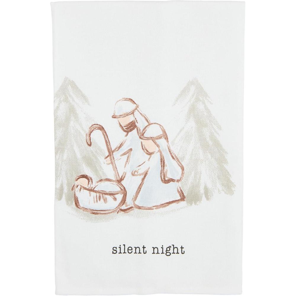 imageMud Pie Nativity Cotton Towel Silent 26quot x 16 12quotOne Size