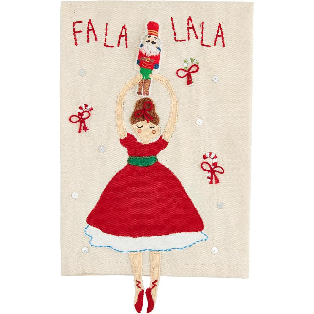 imageMud Pie Nutcracker Dangle Towel FA La 21quot x 14quot