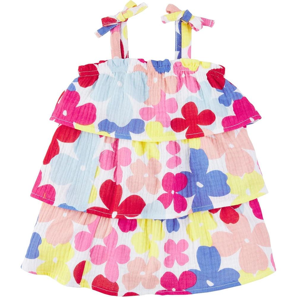 imageMud Pie One Size Girls Floral Tiered DressMulti