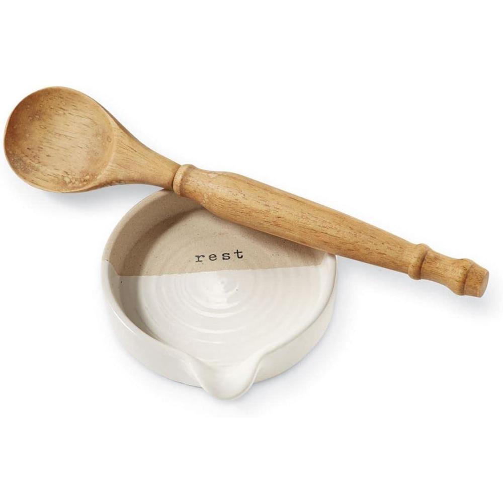 imageMud Pie Rest Set of 2 Spoon Set One SizeStoneware
