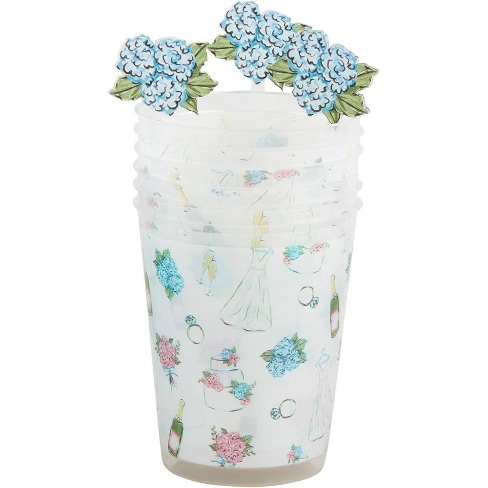 imageMud Pie Womens Bride Party Cup Gift Set White