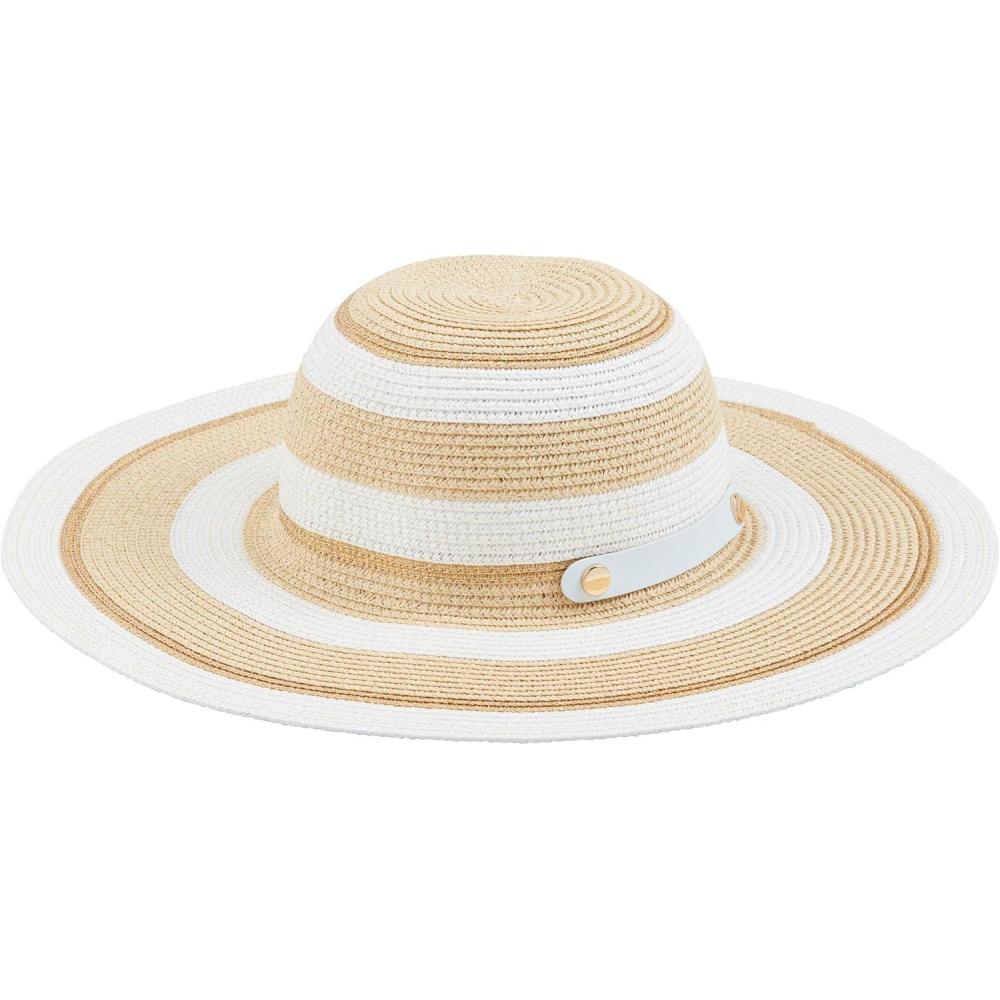 imageMud Pie Womens Collapsible Straw HatWhite