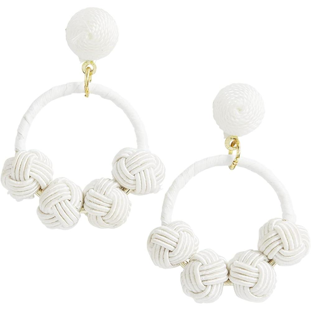 imageMud Pie Womens Dainty Earring Set One SizeWhite