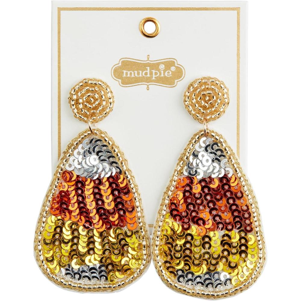 imageMud Pie Womens Halloween Beaded Earrings 275quot x 15quot