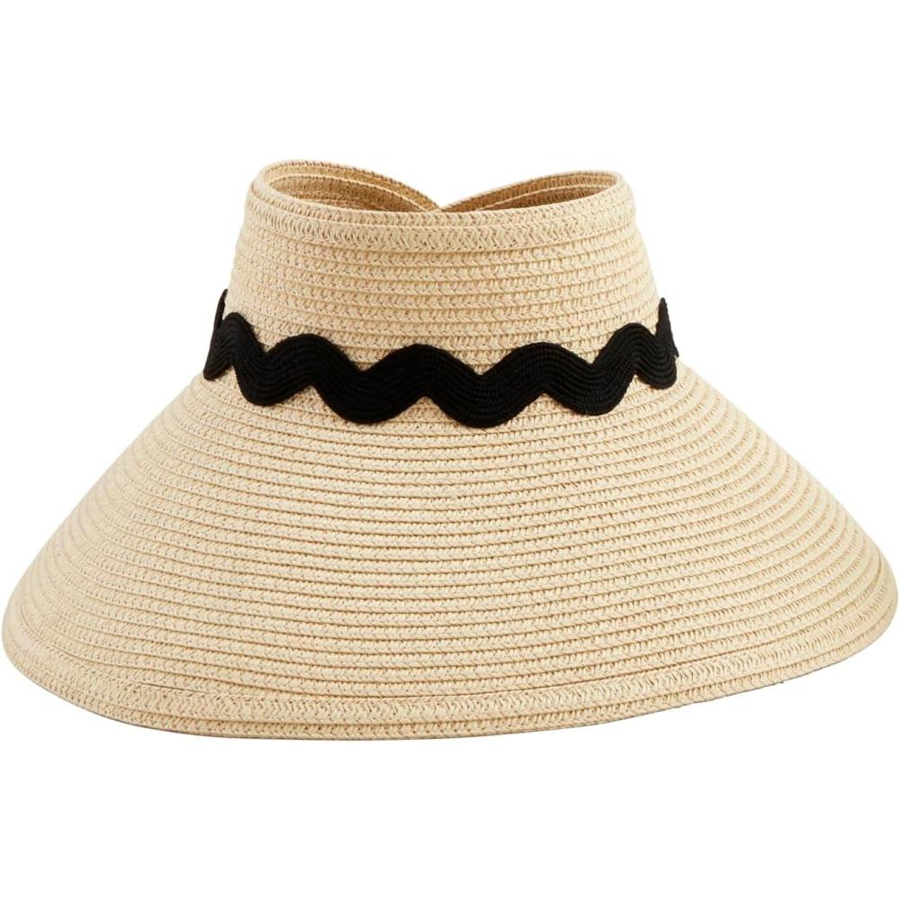 imageMud Pie Womens RIC Rac VisorBrown