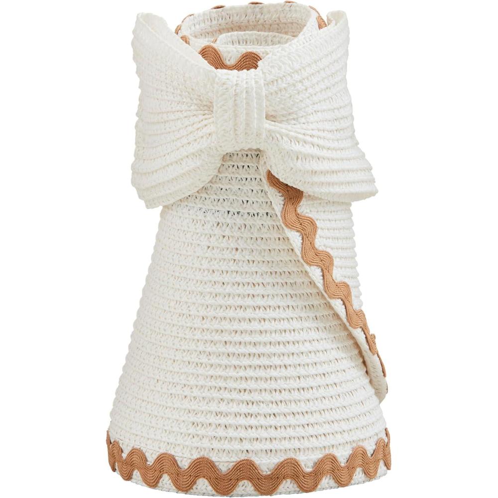 imageMud Pie Womens RIC Rac VisorWhite