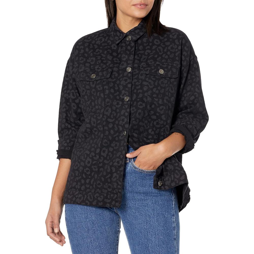 imageMud Pie Womens Shaw Boyfriend JacketBlack