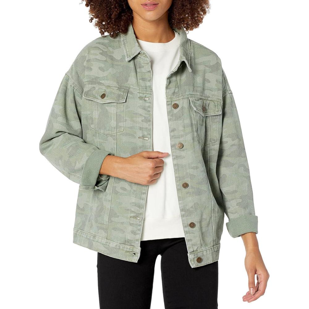 imageMud Pie Womens Shaw Boyfriend JacketGreen