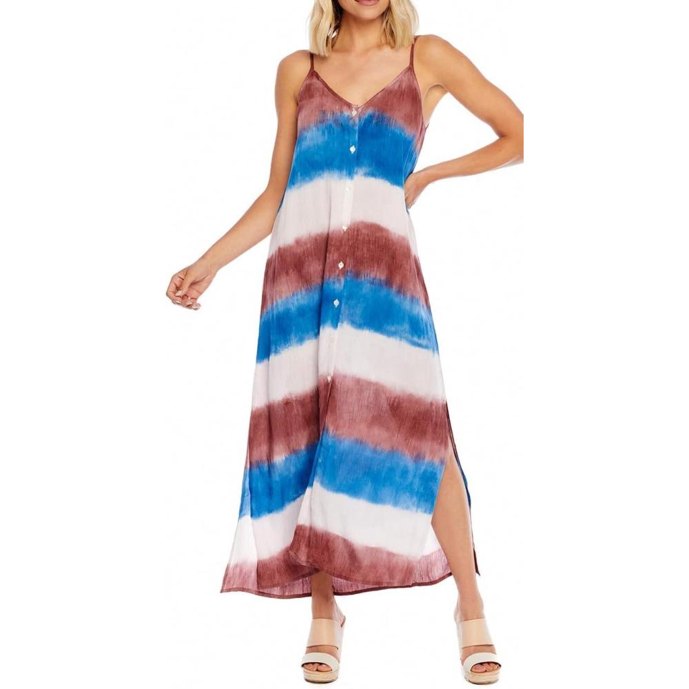 imageMud Pie Womens Sleeveless Maxi DressBlue