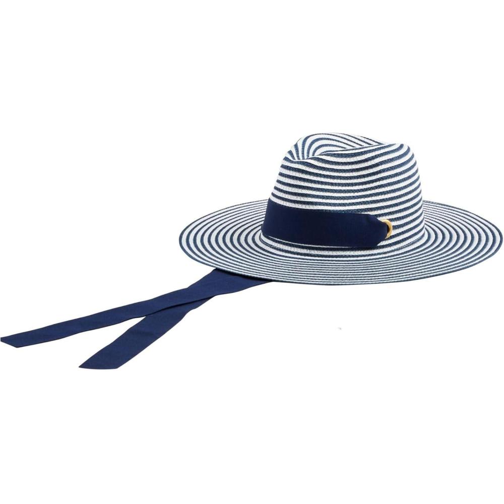 imageMud Pie Womens Striped Ribbon HatBlue