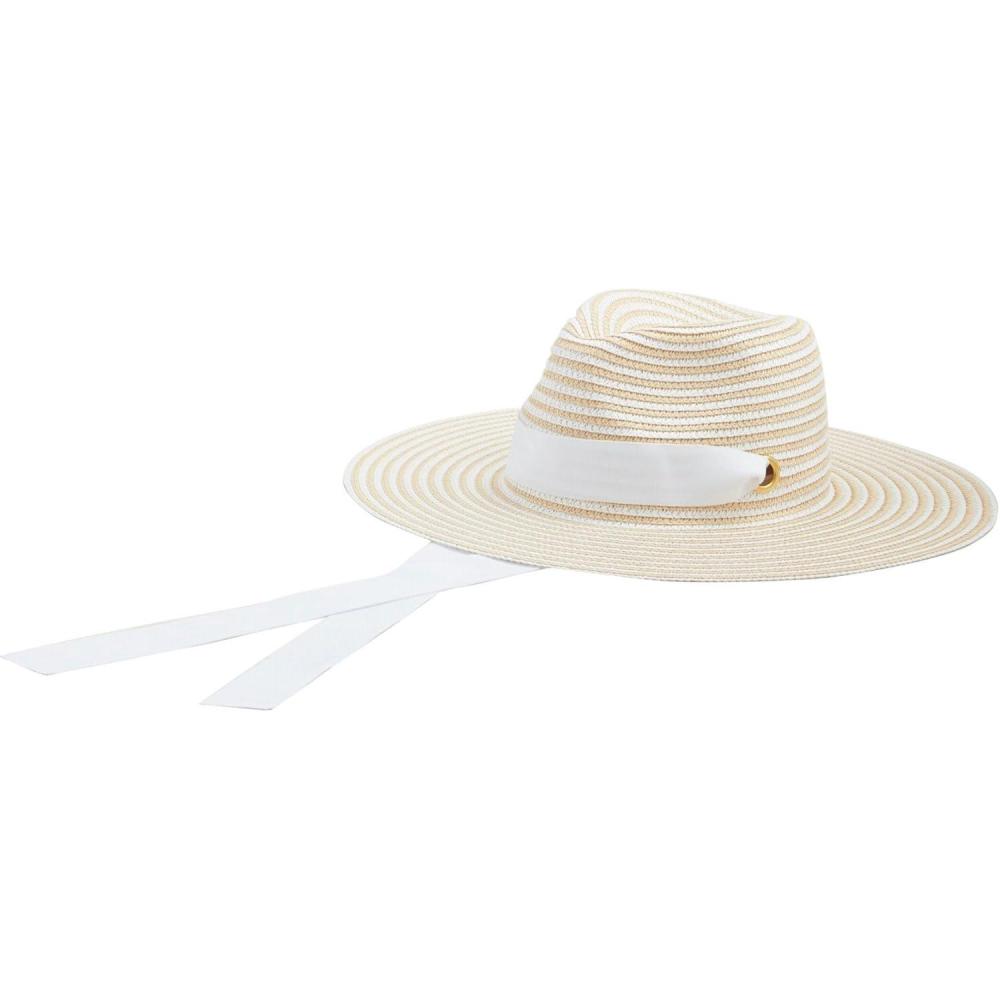 imageMud Pie Womens Striped Ribbon HatWhite