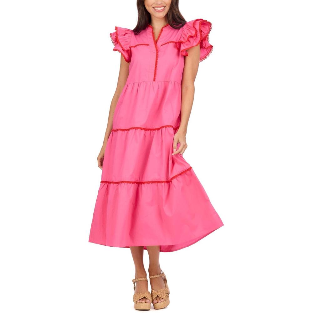 imageMud Pie Womens Womens Pia RIC Rac DressPink