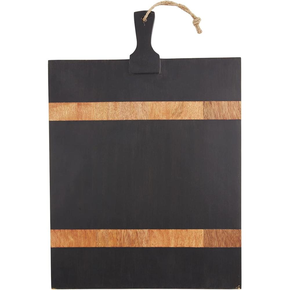 imageMud Pie Wooden Square Board Black 23 14quot x 16 34quot
