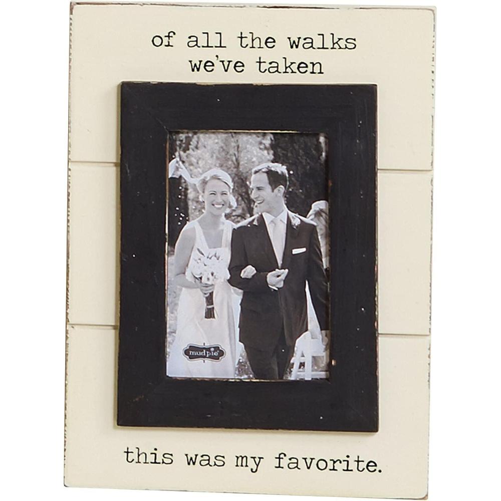imageMud Pie of All The Walks Wedding Picture Frame 5 X 7