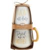 GREY MOM SILICONE WINE MUG SET