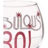 Mud Pie 119094 Fabulous at 30 Wine Glass(Fabulous)