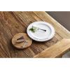 Mud Pie 85 Circa Cheese Set, White, 10.5″ 6.5″ 4.25″, plate 10 1/2″ dia | board 6 1/2″ dia | fork 4 1/4″