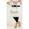 ‘Mud Pie 8613230 ”Bride Gold Sequin Tote'(Gold Bride)