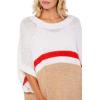 Mud Pie Addy Women’s Stripe Knit Pullover(Navy)