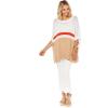 Mud Pie Addy Women’s Stripe Knit Pullover(Navy)