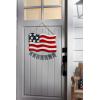 Mud Pie Americana Tin Door Hanger; 17 1/4″ x 18 3/4″