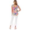 Mud Pie Arielle Women’s Ruffle Tank Top(Pink)