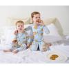 Mud Pie Baby Boys’ Milk and Cookies Pajama Set, Blue(Blue)
