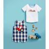 Mud Pie Baby Boys Truck Smocked Tee(Farm)