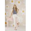 Mud Pie Baby Girls Arielle Women’s Ruffle Tank Top(Blue)