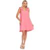 Mud Pie Baby Girls Cece Women’s Sleeveless Ruffle Dress(Pink)