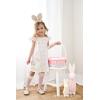Mud Pie Baby-Girls Bunny Check Tshirt Dress(Pink)
