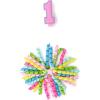 Mud Pie Baby-Girls Newborn First Birthday 3-In-1 Bow(Multi Colored)