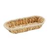 Mud Pie Beaded Hyacinth Nested Basket Set, Beaded, Small 5″ x 12 1/2″ | Large 6 1/2″ x 16 1/2″