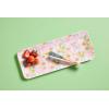 Mud Pie Berry Floral Melamine Set, tray 6″ x 15″ | tongs 7″, Pink
