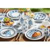 Mud Pie Blooms Print Salad Plate; 8″ dia(Flower Print)