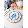 Mud Pie Blooms Print Salad Plate; 8″ dia(Flower Stem)