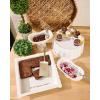 Mud Pie Brownie Baker Set, White