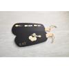 Mud Pie Cheese Board with Utensil Set, Black, board 8″ x 23″ | utensils 5″