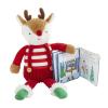 Mud Pie Children’s Christmas Reindeer Plush with Book