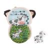 Mud Pie Children’s Plush Puppet Book, Mr. Cow