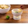 Mud Pie Circa Queso Cheese Dip Warming Stand, White, 4 1/2″ x 6″ dia