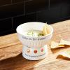 Mud Pie Circa Queso Cheese Dip Warming Stand, White, 4 1/2″ x 6″ dia
